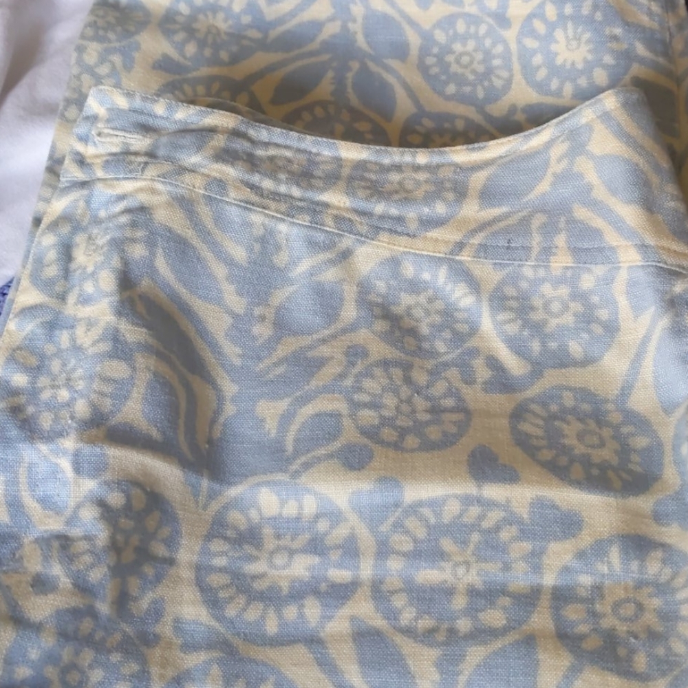 Linen crop pants